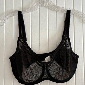 Simone Perele Black Sheer Lace Bra